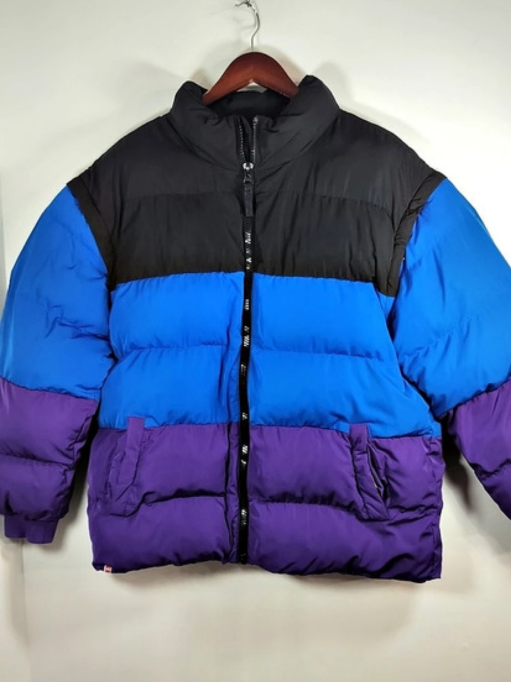 LEGO Collection x Target Colorblock Puffer Jacket Blue & Purple Medium